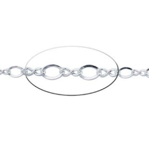 20" Sterling Silver Figure 8 Design Necklaces - Picture 2 of 6